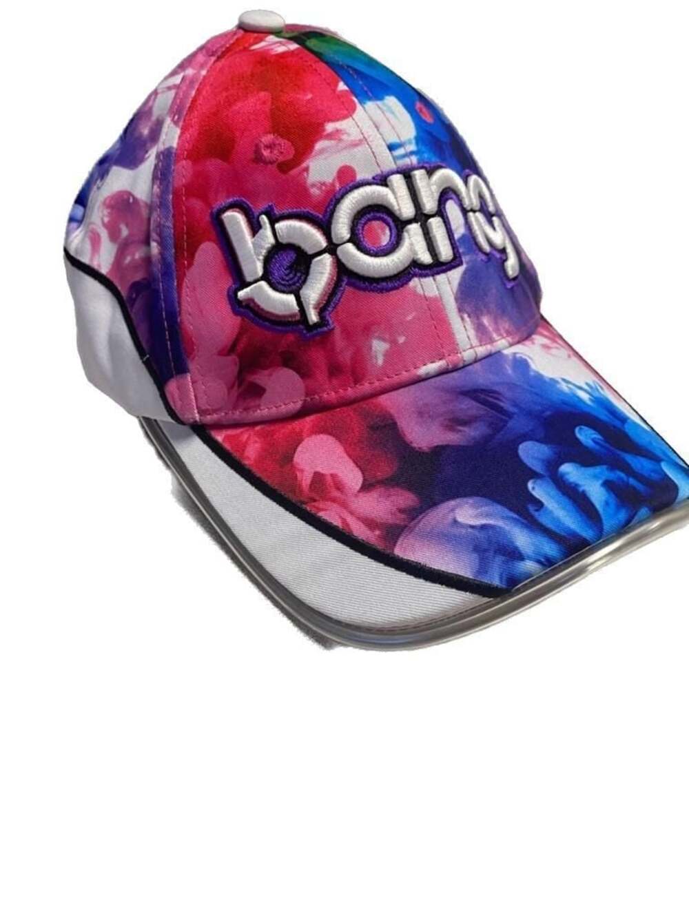 Bang Energy Multicolored Smoke Print LED Light Up Brim Snapback Hat